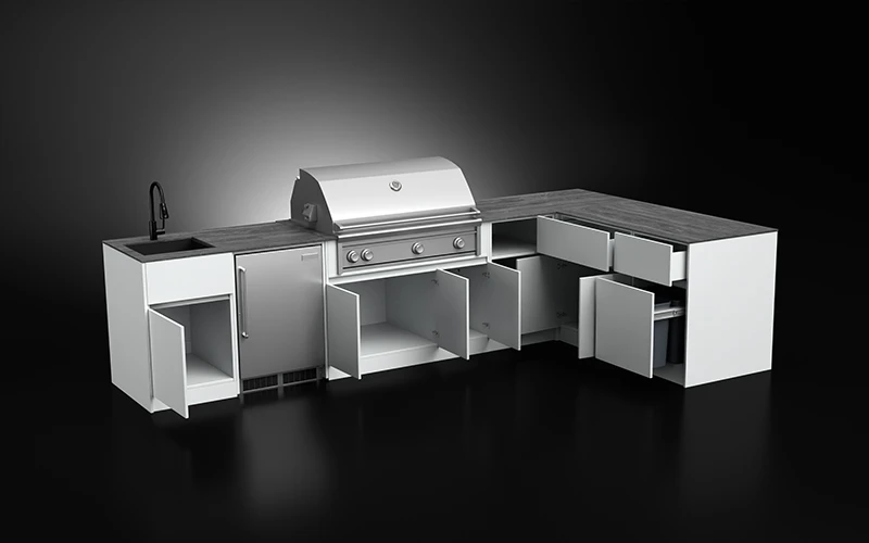 L-Shape-Powder-Coated-Aluminium-Outdoor-Kitchen-Cabinet-Structure